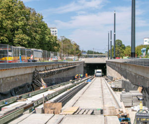 Tunel tramwajowy pod Dworcem Zachodnim coraz bliżej. Prace postępują