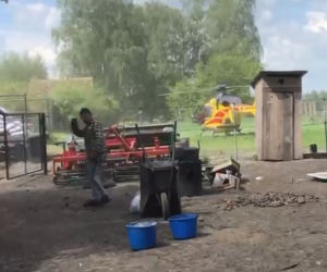 Pilna akcja u Gienka i Andrzeja. W Plutyczach wylądował helikopter 