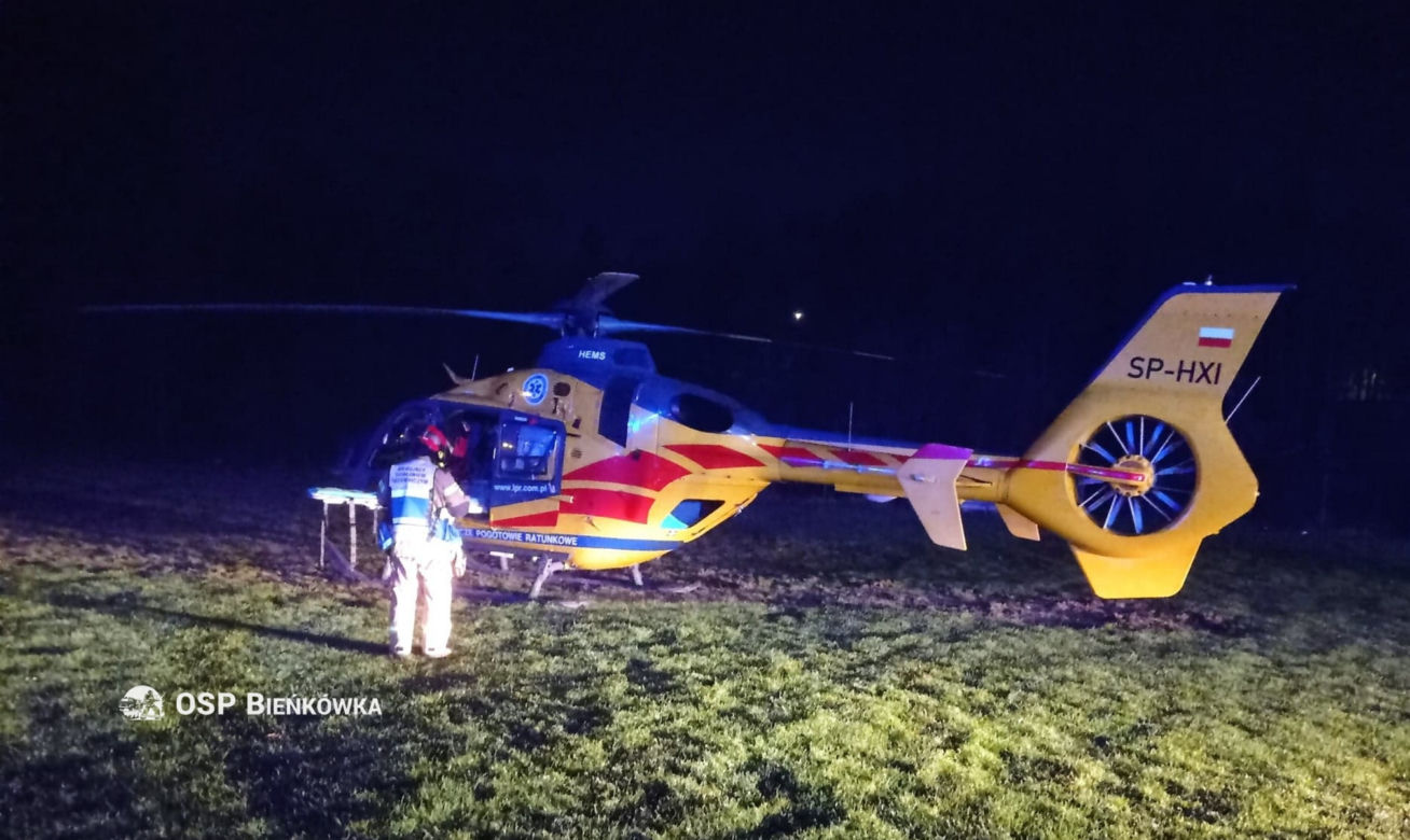 Koszmarny wypadek w czasie naprawy zbiornika CO pod Suchą Beskidzką! Mężczyzna poparzony wskutek wybuchu [ZDJĘCIA]