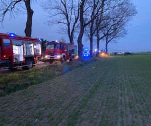 Makabryczna śmierć pod Płockiem! BMW roztrzaskało się o drzewo [ZDJĘCIA]