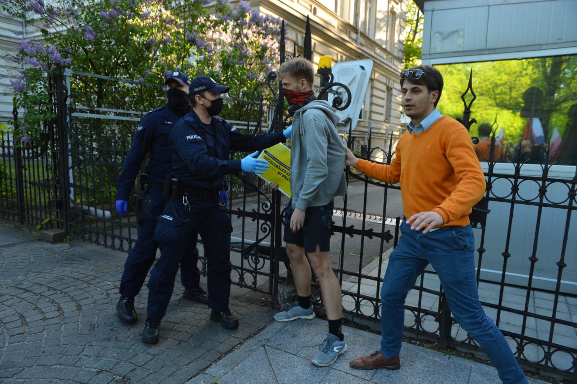 Protest przedsiębiorców pod kancelarią premiera