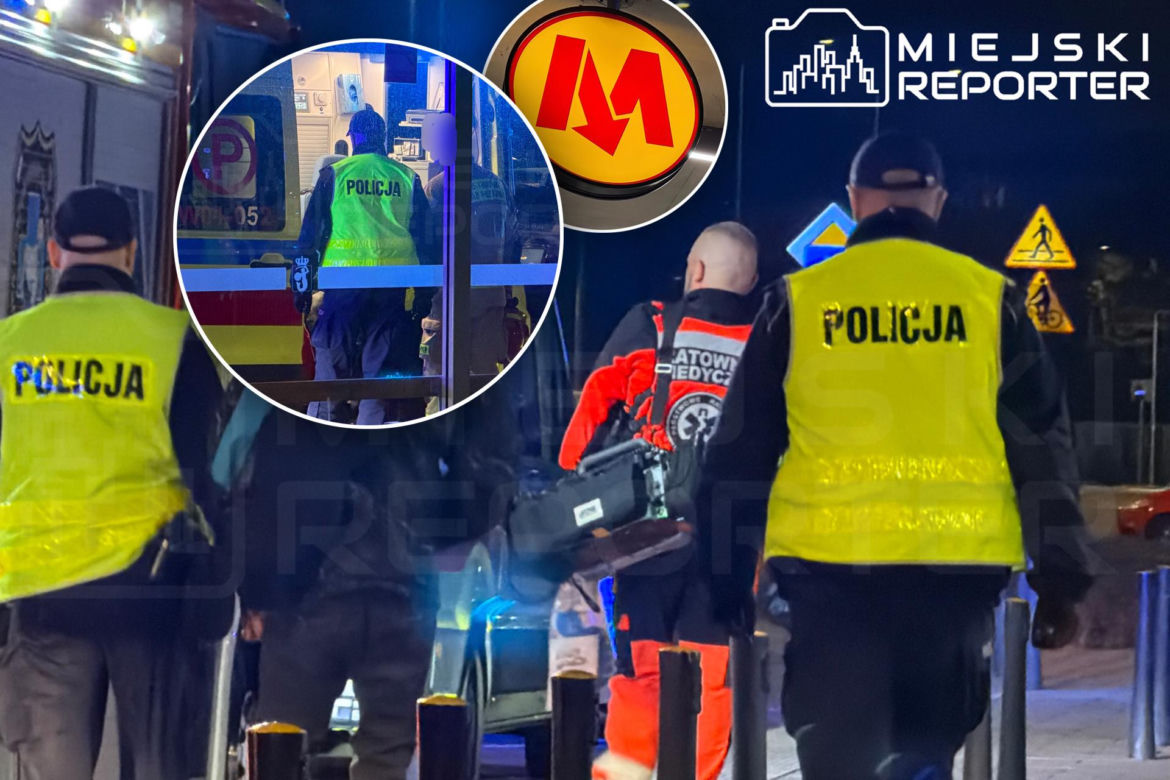 Groźny wypadek w warszawskim metrze. Mężczyzna upadł na torowisko