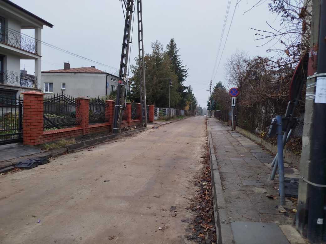 Ulica Mazowiecka w Siedlcach jest remontowana na dwóch różnych odcinkach