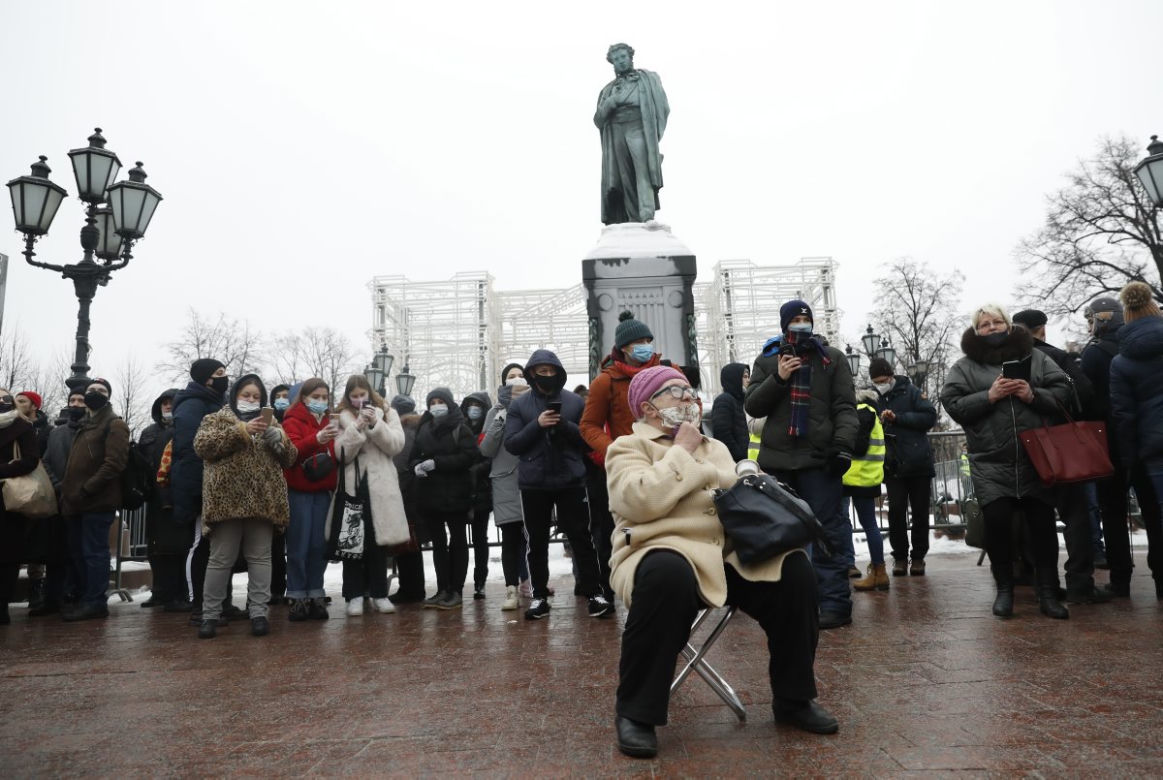 Wyszyli na ulice dla Navalnego. Protesty w Rosji.