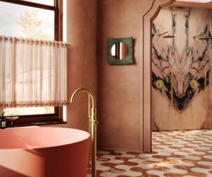 Różowa łazienka od Omnires