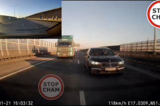 Internauci wściekli na kierowcę BMW z S8 pod Wrocławiem. Jest nagranie