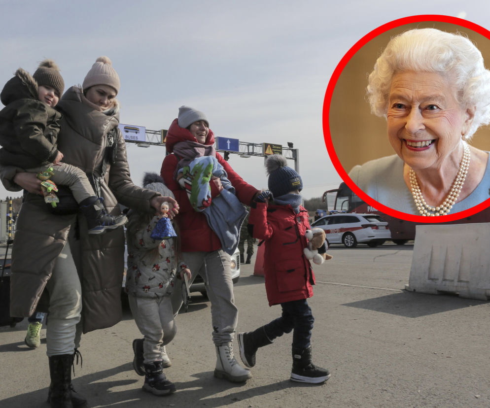 Królowa Elżbieta była bardzo hojna. Wsparła pomoc dla ukraińskich uchodźców