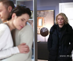 M jak miłość odc. 1138. Sonia (Marta Król), Andrzej Budzyński (Krystian Wieczorek), Marta (Dominika Ostałowska)