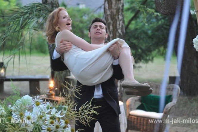 M jak miłość odc. 1174. Ewa (Dominika Kluźniak), Marek (Kacper Kuszewski)