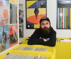 Jacek Maciej Kopeć, właściciel sklepu Winyl Market Records & Goodies w Warszawie