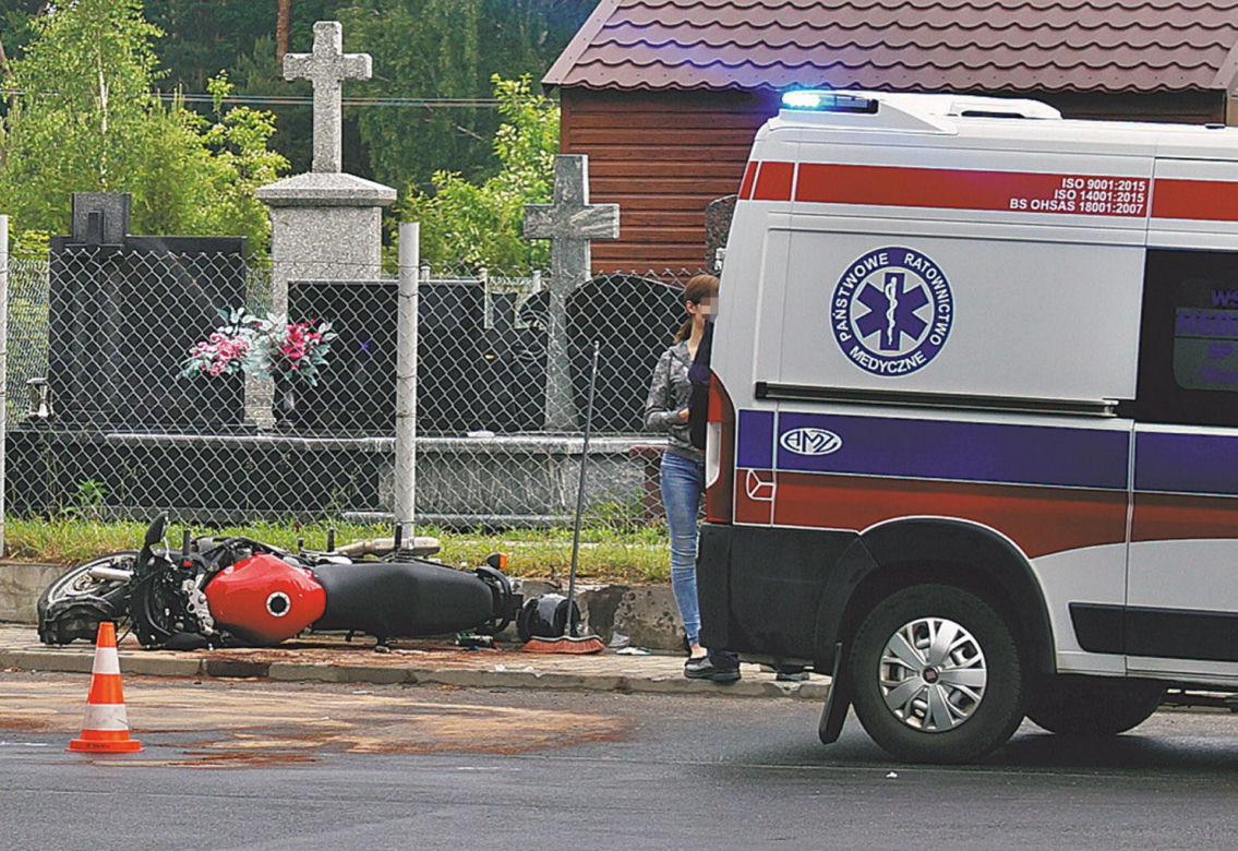 Śmiertelny wypadek na motocyklu