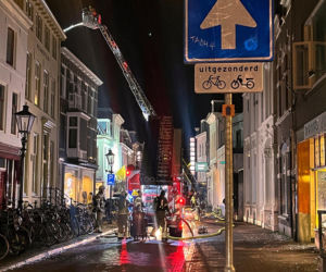 Dwa wybuchy i wielki pożar w centrum Utrechtu. Co najmniej jedna osoba ranna