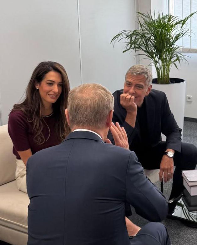 Amal Clooney, George Clooney, Donald Tusk