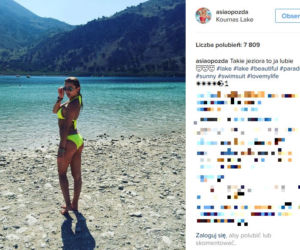 Joanna Opozda na wakacjach na Krecie
