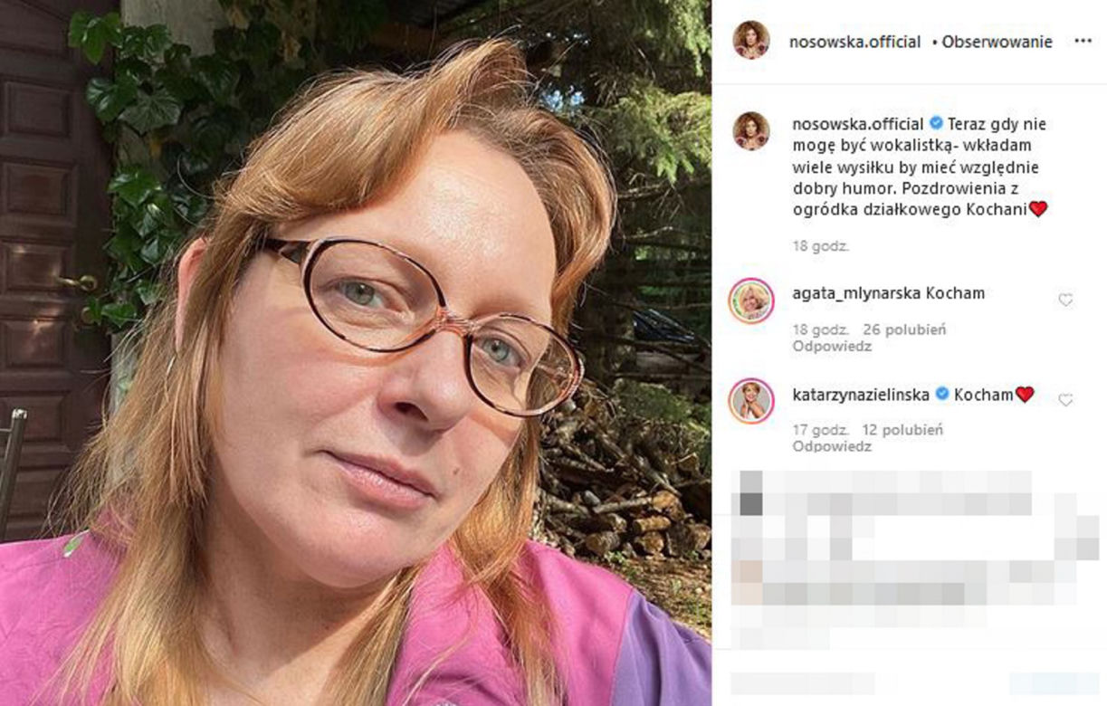 Ta babcia to bogini rocka Kasia Nosowska