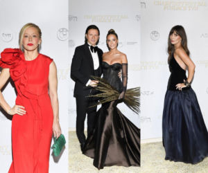 Socha w prześwitującej sukni, Rozenek-Majdan z piórami pawia?