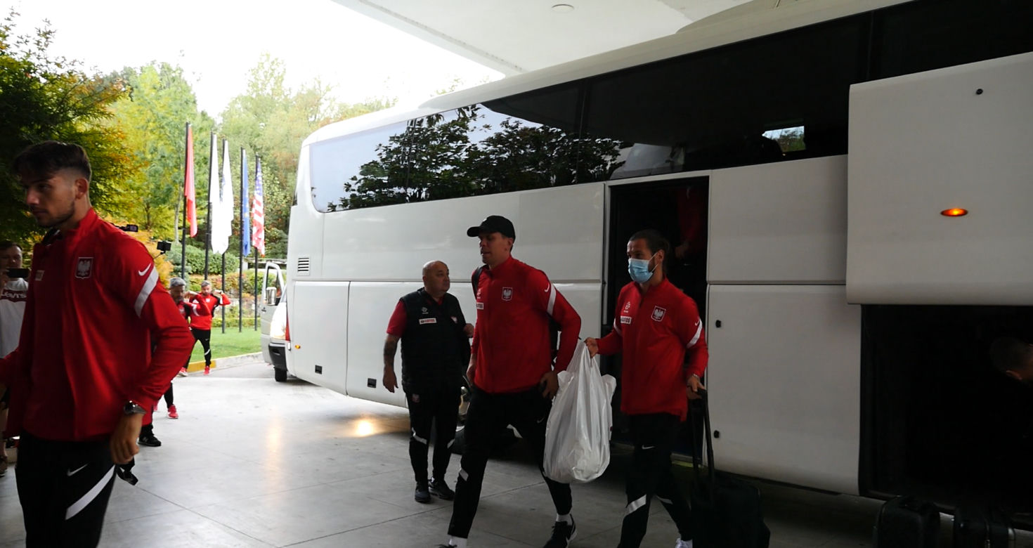 Albania - Polska. Przyjazd piłkarzy do hotelu Mak Albania
