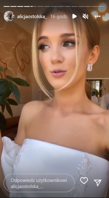 M jak miłość. Alicja Ostolska (Ala) na sesji ślubnej 