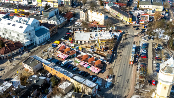 Budowa targowiska w Otwocku