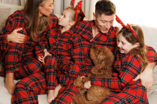 Anna Lewandowska i Robert Lewandowski świątecznie