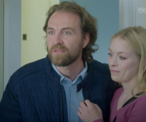 Remiza. Zawsze w akcji odcinek 8. Magda (Sylwia Drzycimska), Robert (Ziemowit Wasielewski)