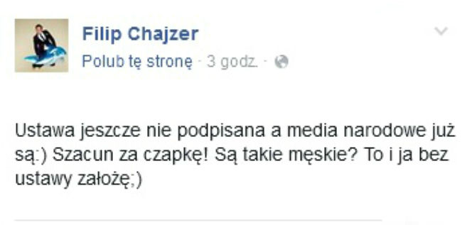 Chajzer drwi z PiS