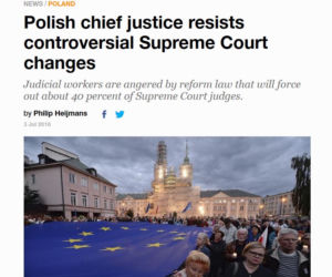 Zagraniczne media komentują zmiany w polskim sądownictwie