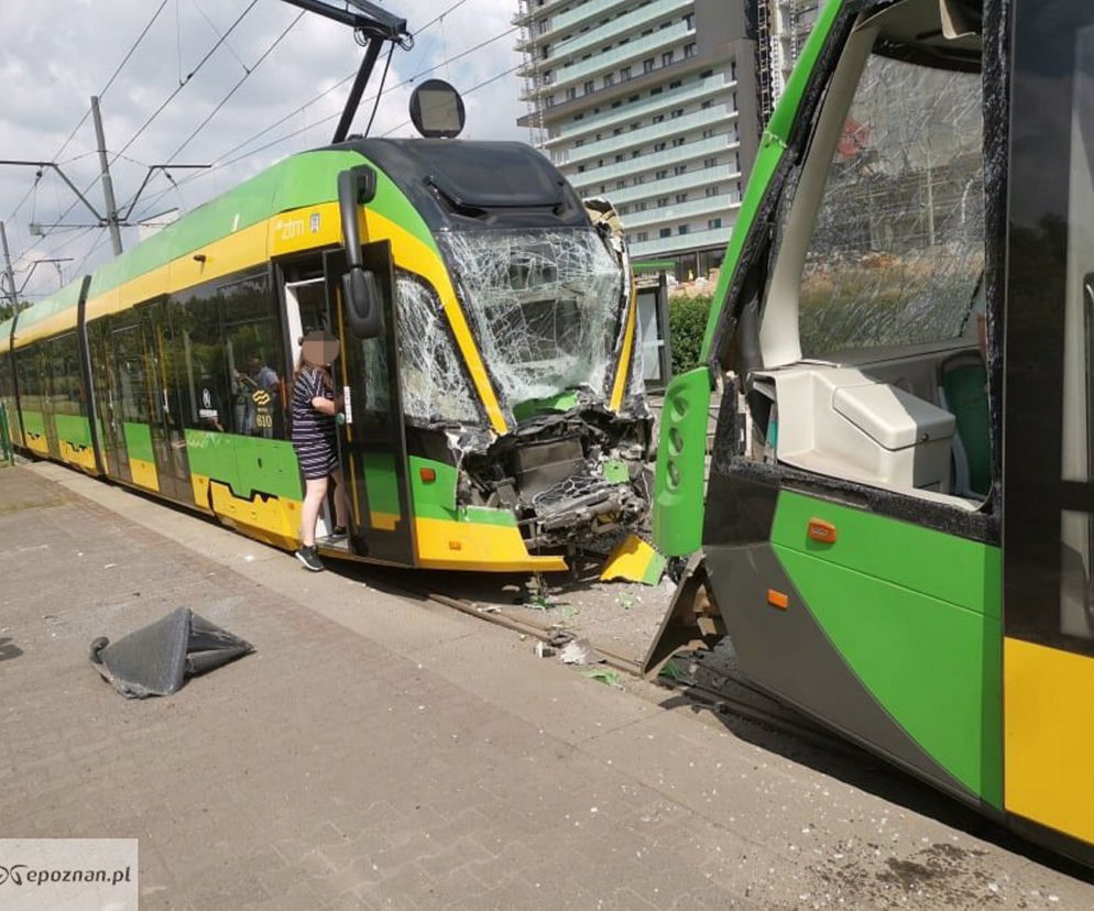 Zderzenie tramwajów w Poznaniu