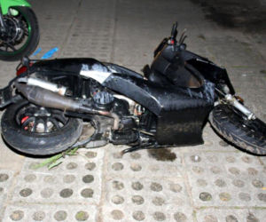 Pijany 24-latek groził nastolatkom i roztrzaskał im skutery