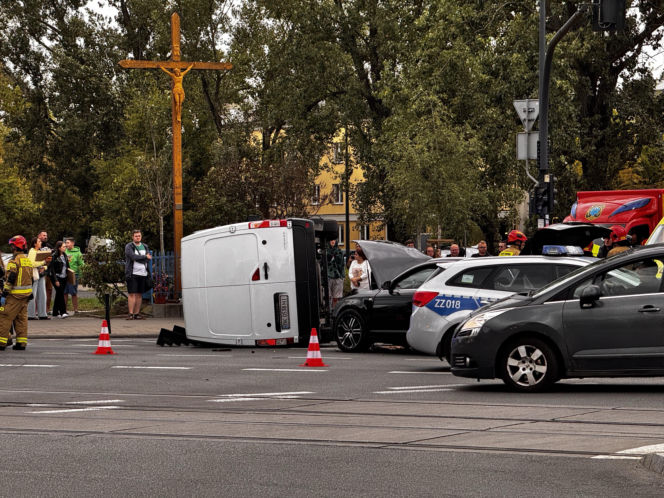 Wypadek w Warszawie