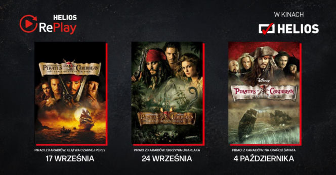 Siedlecki Helios zaprasza na filmy „Piraci z Karaibów” w ramach cyklu Helios RePlay