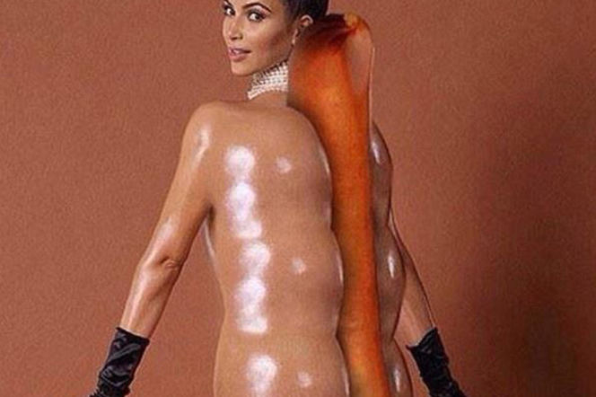 internet śmieje się  z okładki z kim kardashian.