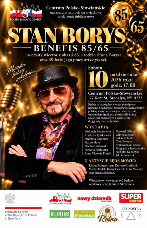 Stan Borys zaprsza na swój Benefis 85/65 na Greenpoincie