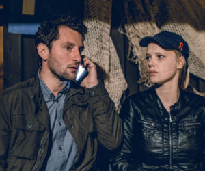 Zbrodnia odc. 1. Tomasz Nowiński (Wojciech Zieliński), Monika Krajewska (Joanna Kulig)