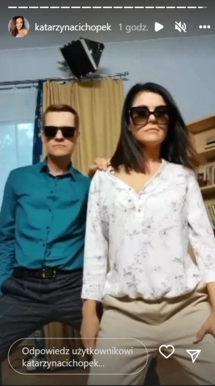 M jak miłość. Katarzyna Cichopek i Marcin Mroczek na planie