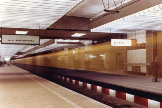 Wnętrza Dworca Warszawa Śródmieście, 1964, Muzeum ASP w Warszawie