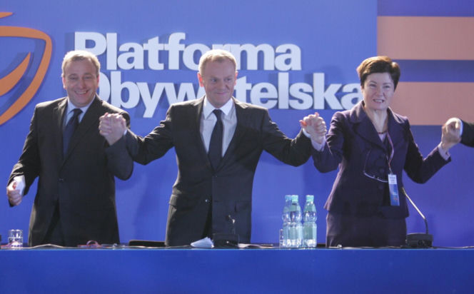 Donald Tusk i Grzegorz Schetyna