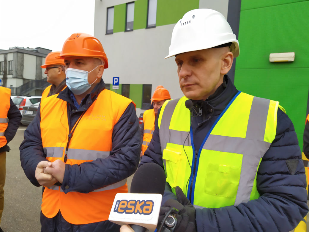Przedstawiciele siedleckiego samorządu na wizycie w Spalarni ZUOK Białystok