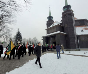 Pogrzeb górnika z kopalni Bielszowice