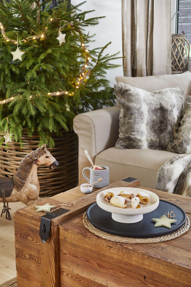 Świąteczne choinki w stylu rustykalnym