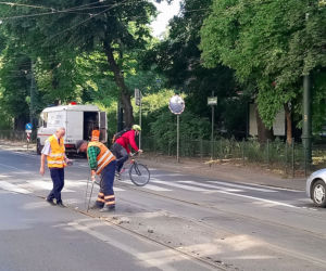 Wykolejenie tramwaju w centrum Krakowa 