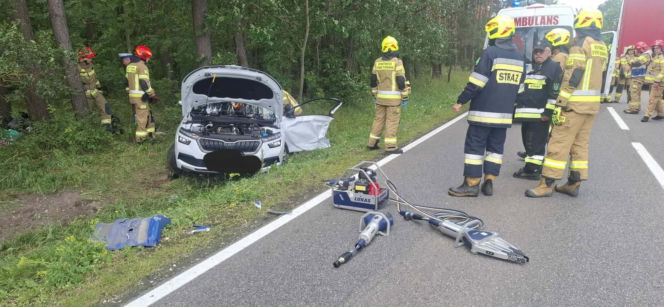 Wypadek na DK78 w Świętokrzyskiem