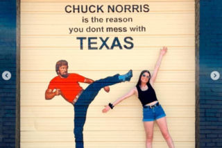 Chuck Norris i Greta Norris