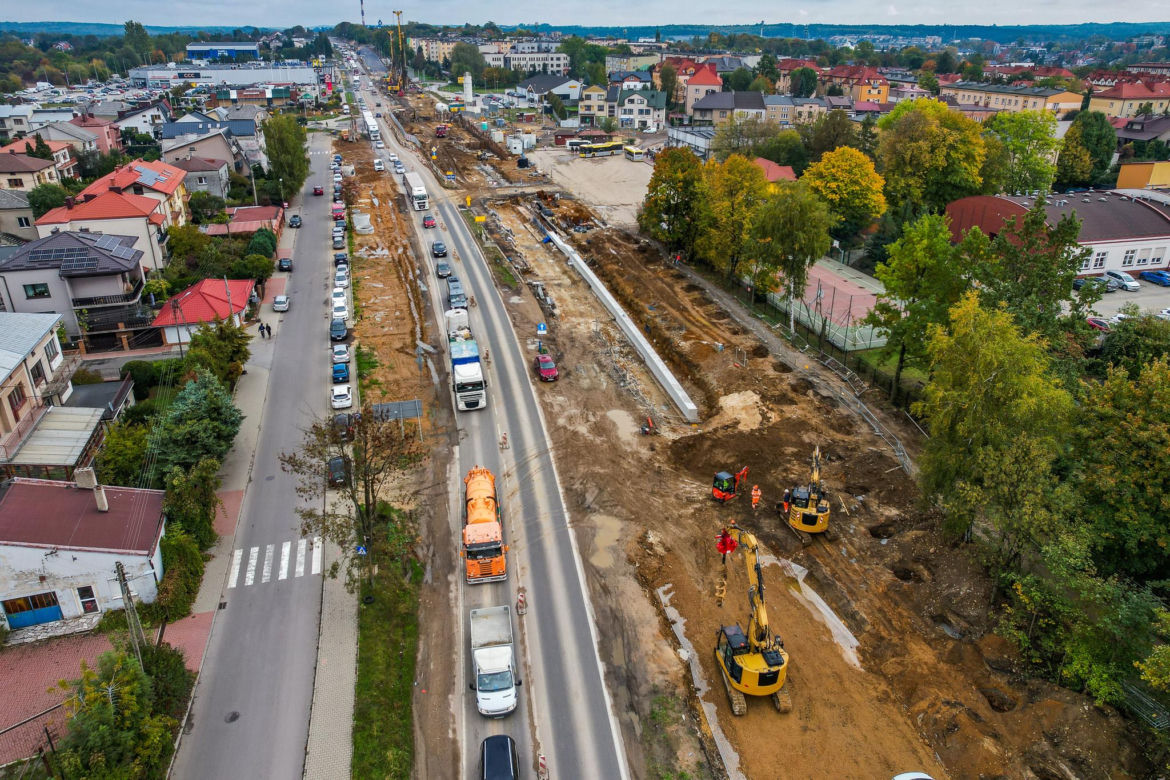 Przebudowa DK94 w Olkuszu - stan na listopad 2025 r.