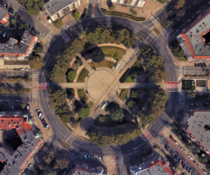 Szczecin w szczególe według Google Earth