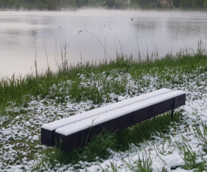 Śnieg na Warmii i Mazurach