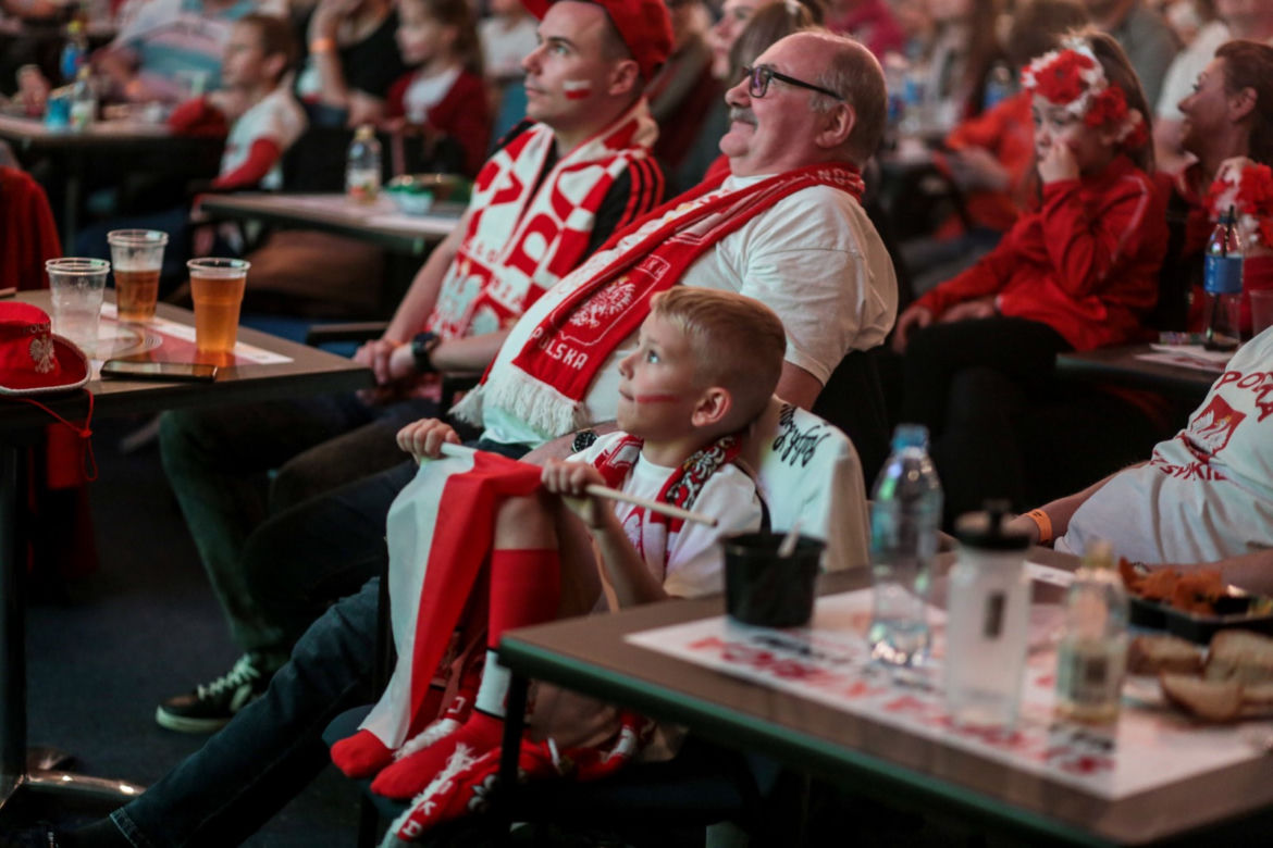 Polska - Arabia Saudyjska w strefie kibica na Stadionie Śląskim