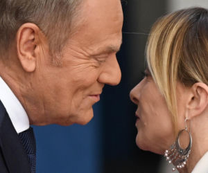 Donald Tusk spotkał się z Giorgią Meloni