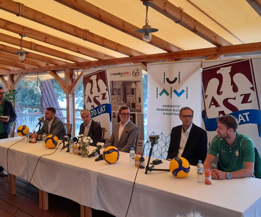 Konferencja prasowa Indykpolu AZS Olsztyn przed startem nowego sezonu PlusLigi. 