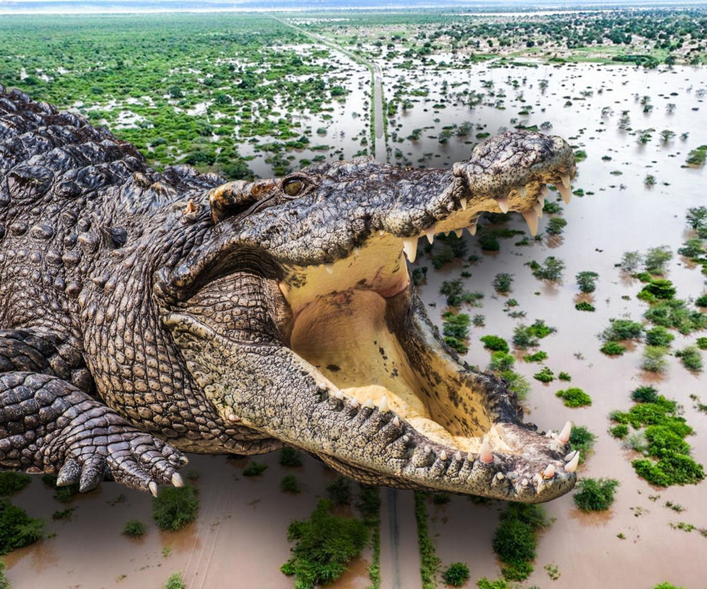 Krokodyle i hipopotamy na ulicach! Władze ostrzegają